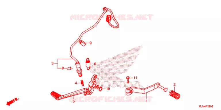 OPSTAP/PEDAAL Honda MOTO 800 VFR 2018  VFR800FF