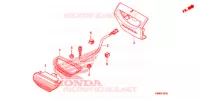 ACHTERLICHT(2) voor Honda TRX 250 FOURTRAX RECON Electric Shift 2010