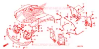 VOORSPATBORD voor Honda TRX 250 FOURTRAX RECON Electric Shift 2010