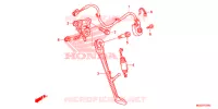 HOOFD STANDAARD/REMPEDAAL voor Honda VFR 1200 F 2016