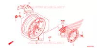 ACHTER WIEL voor Honda VFR 1200 F 2016