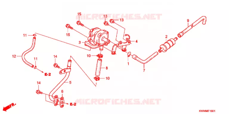 LUCHTZUIGKLEP Honda MOTO 110 WAVE 2012  AFX110MCSC