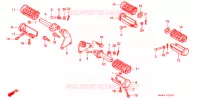 OPSTAP/PEDAAL voor Honda VT 1100 SHADOW C2 ACE white ribbon tire 1997
