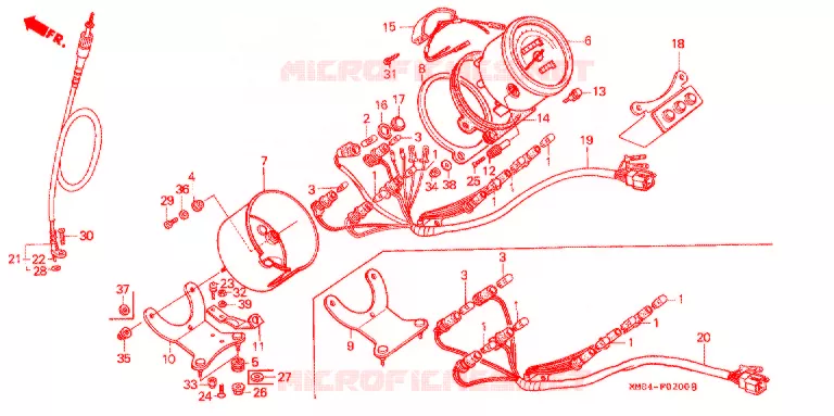 COMBINATIEMETER Honda MOTO 1100 SHADOW 1987  VT1100CH