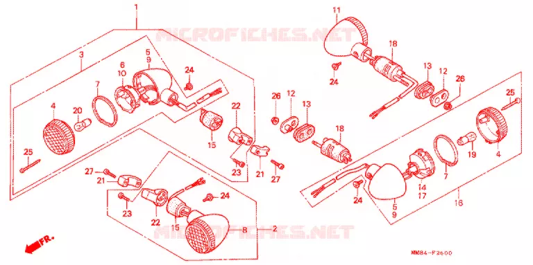 KNIPPERLICHT(2) Honda MOTO 1100 SHADOW 1987  VT1100CH