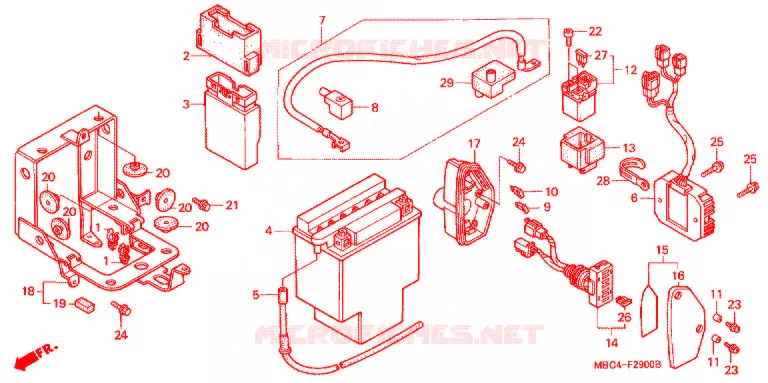 GEREEDSCHAP/ACCUVAK Honda MOTO 1100 SHADOW 2001  VT1100T1