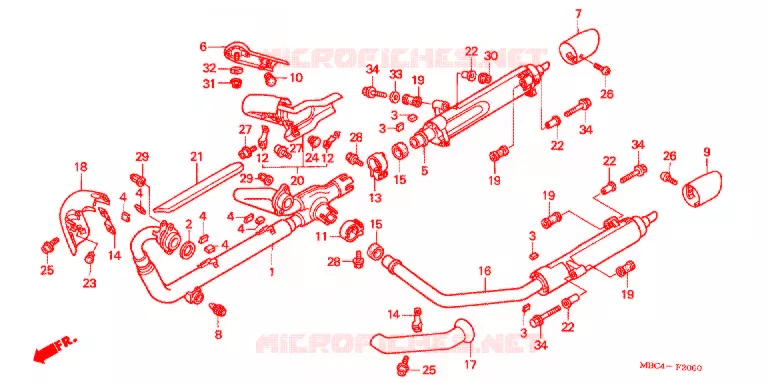 UITLAATDEMPER(2) Honda MOTO 1100 SHADOW 2000  VT1100TY