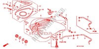 BRANDSTOF TANK voor Honda VT 1300 STATELINE ABS RED 2010