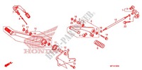 PEDAAL (VT1300CR/CRA,VT1300CS/CSA) voor Honda VT 1300 STATELINE ABS RED 2010