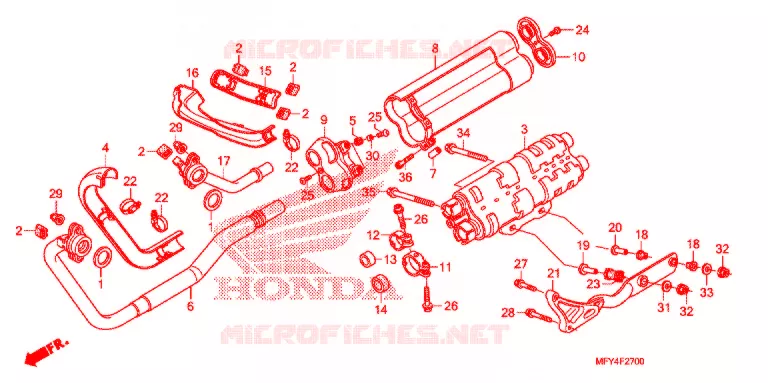 UITLAATDEMPER(2) Honda MOTO 1300 VT 2010  VT1300CRAA_A