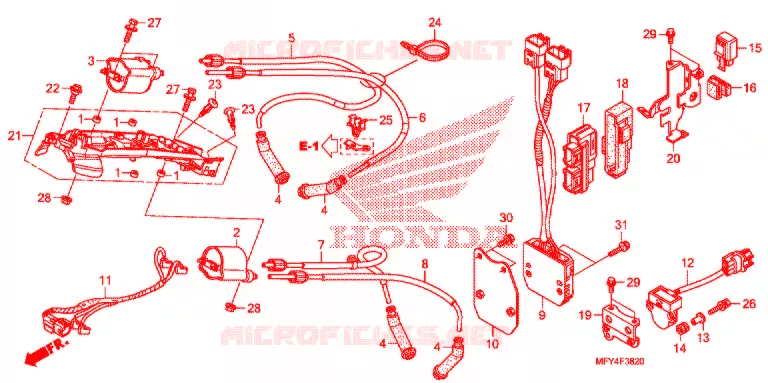 ONTSTEKINGSSPOEL/ECU Honda MOTO 1300 VT 2011  VT1300CRAB