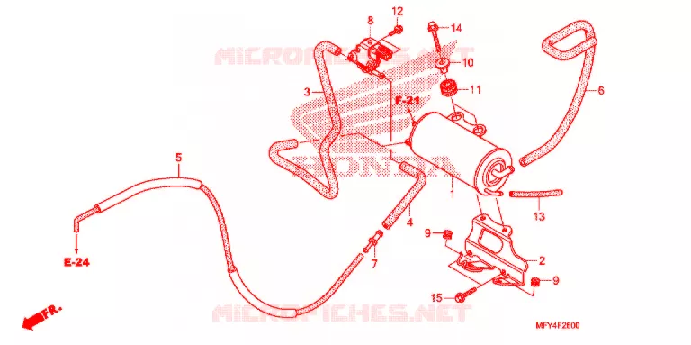VERDAMPING BUS Honda MOTO 1300 VT 2011  VT1300CRAB