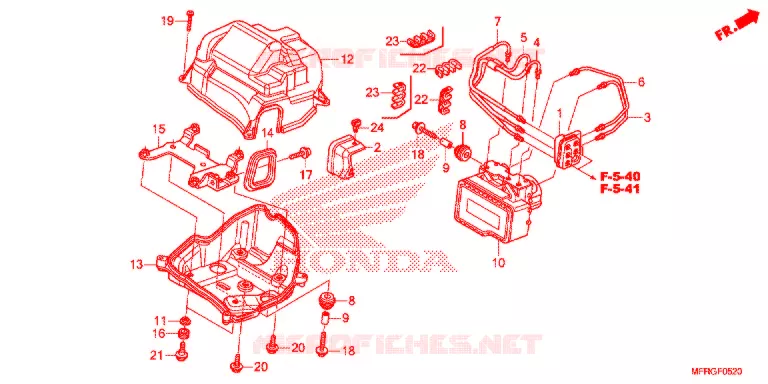 VOORREM HOOFDCILINDER/ABS MODULATOR Honda MOTO 1300 VT 2016  VT1300CRAG