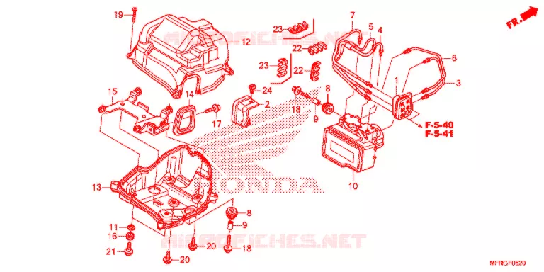 VOORREM HOOFDCILINDER/ABS MODULATOR Honda MOTO 1300 VT 2016  VT1300CRAG