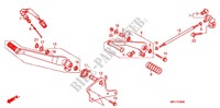 OPSTAP/PEDAAL voor Honda VT 1300 STATELINE 2011