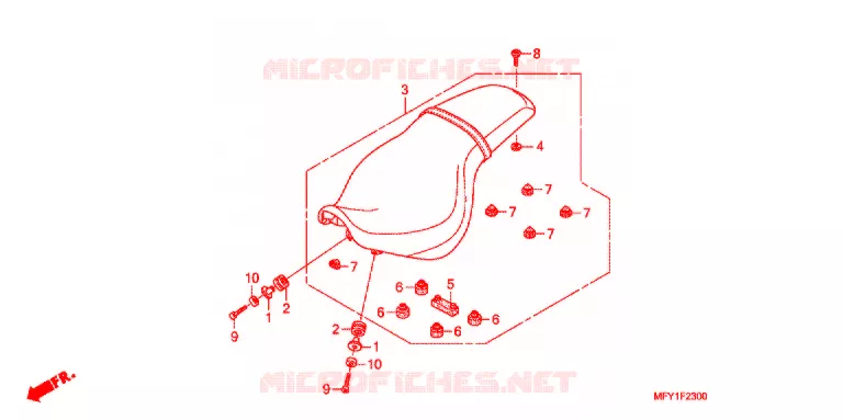 ENKELE ZITTING(2) Honda MOTO 1300 VT 2014  VT1300CRB