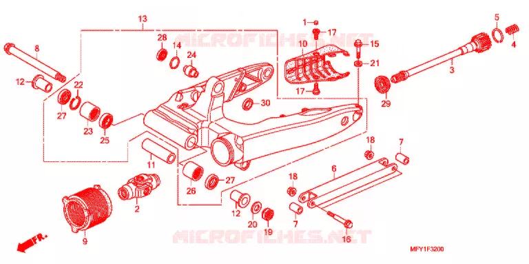 ZWAAI-ARM/KETTINGKAST Honda MOTO 1300 VT 2011  VT1300CRB