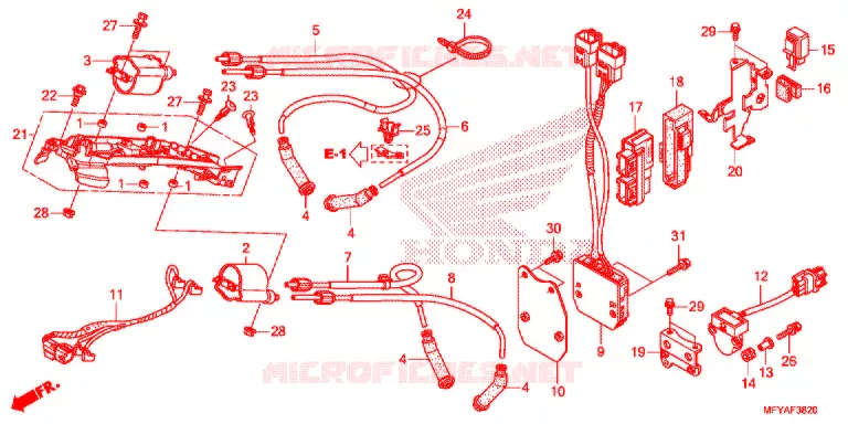 ONTSTEKINGSSPOEL/ECU Honda MOTO 1300 VT 2012  VT1300CRC