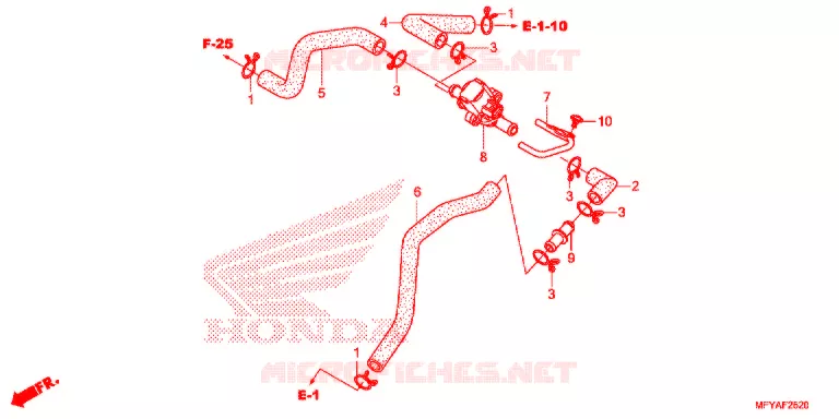 LUCHT INJECTIE BEDIENING KLEP Honda MOTO 1300 VT 2012  VT1300CRC