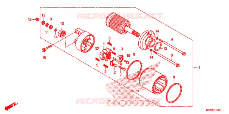 STARTMOTOR Honda MOTO 1300 VT 2013  VT1300CRD