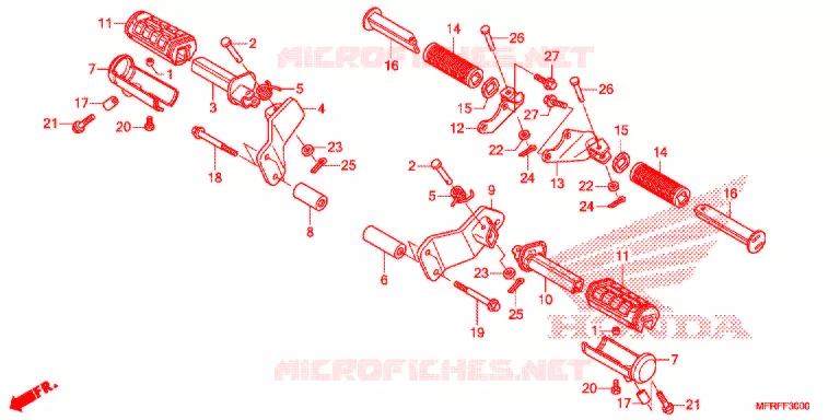 STEUN (VT1300CR/CRA) Honda MOTO 1300 VT 2015  VT1300CRF