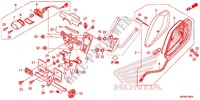 ACHTERLICHT/KENTEKEN LICHT (VT1300CR/CRA) voor Honda VT 1300 STATELINE 2016