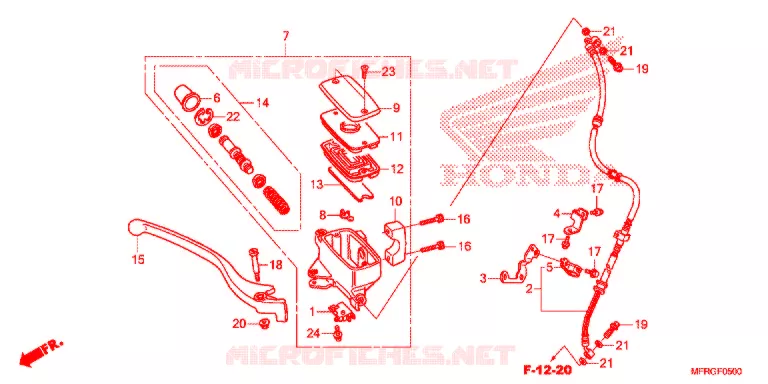 REMPOMP VOOR (VT1300CR/CX) Honda MOTO 1300 VT 2016  VT1300CRG