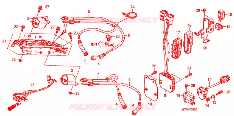 ONTSTEKINGSSPOEL/ECU Honda MOTO 1300 VT 2010  VT1300CSAA