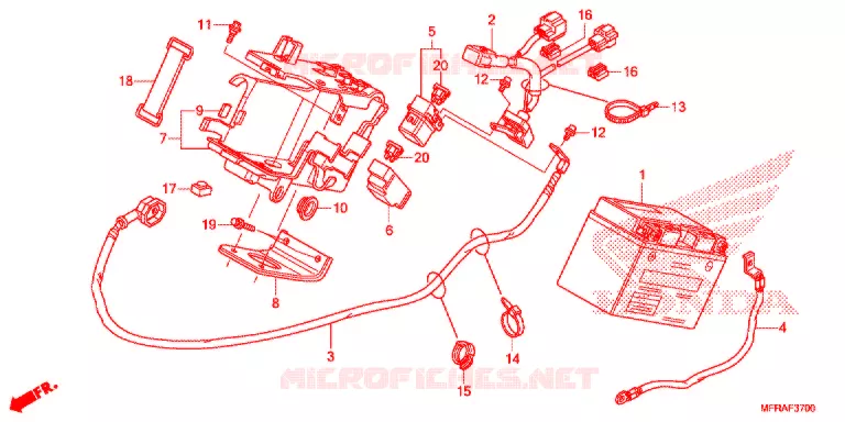 GEREEDSCHAP/ACCUVAK Honda MOTO 1300 VT 2013  VT1300CSAD