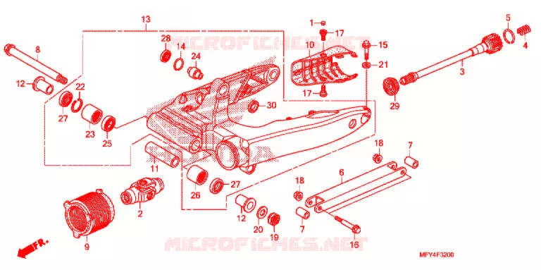 ZWAAI-ARM/KETTINGKAST Honda MOTO 1300 VT 2011  VT1300CTAB