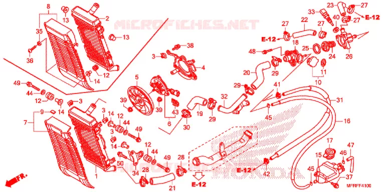 RADIATOR Honda MOTO 1300 VT 2015  VT1300CTAF