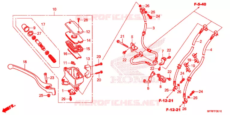 REMPOMP VOOR (VT1300CRA/CTA) Honda MOTO 1300 VT 2015  VT1300CTAF