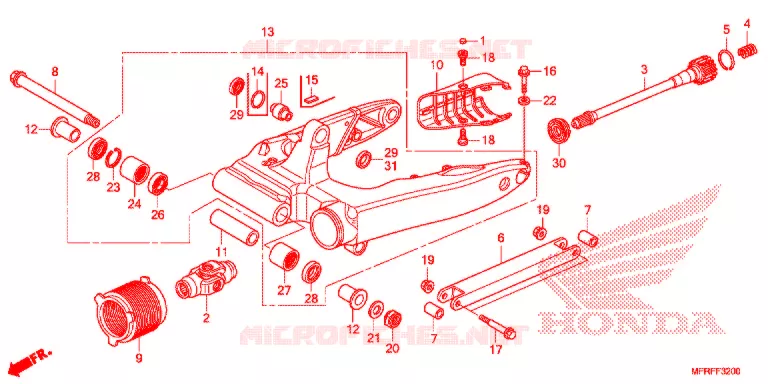 ZWAAI-ARM/KETTINGKAST Honda MOTO 1300 VT 2015  VT1300CTAF