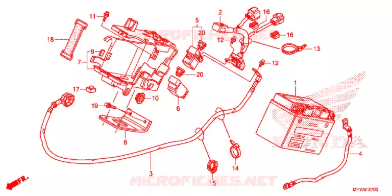 GEREEDSCHAP/ACCUVAK Honda MOTO 1300 VT 2012  VT1300CTC