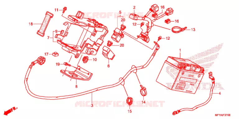 GEREEDSCHAP/ACCUVAK Honda MOTO 1300 VT 2012  VT1300CTC