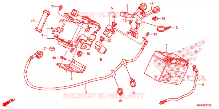 GEREEDSCHAP/ACCUVAK Honda MOTO 1300 VT 2013  VT1300CTD