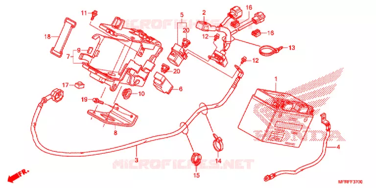 GEREEDSCHAP/ACCUVAK Honda MOTO 1300 VT 2018  VT1300CTF