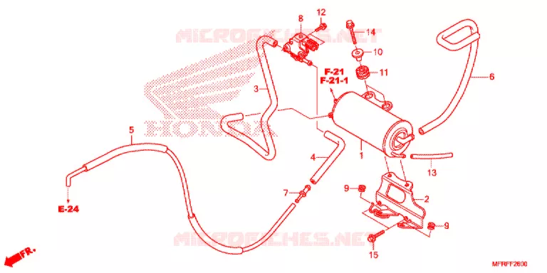 VERDAMPING BUS Honda MOTO 1300 VT 2017  VT1300CTF