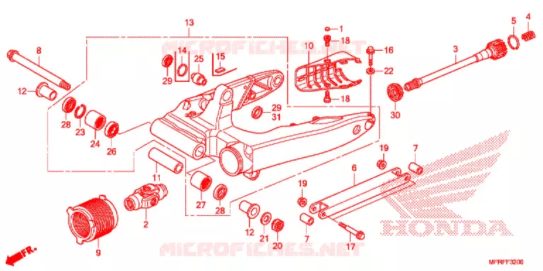 ZWAAI-ARM/KETTINGKAST Honda MOTO 1300 VT 2015  VT1300CTF