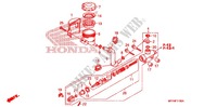 ACHTER REM HOOFD CILINDER voor Honda VT 1300 C FURY ABS 2010