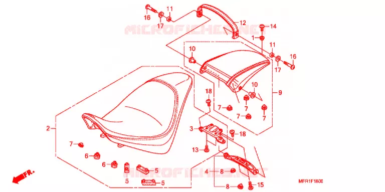 ENKELE ZITTING(2) Honda MOTO 1300 VT 2011  VT1300CXAB