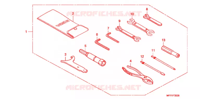 GEREEDSCHAP/ACCUVAK Honda MOTO 1300 VT 2013  VT1300CXAC