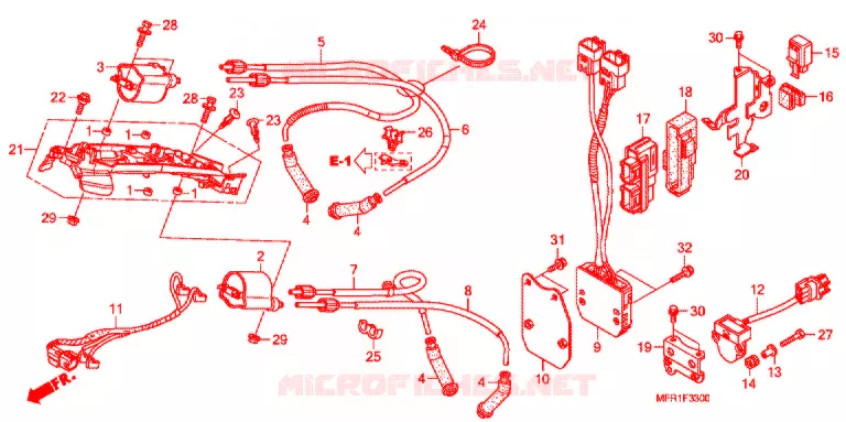 ONTSTEKINGSSPOEL/ECU Honda MOTO 1300 VT 2012  VT1300CXAC