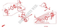 KNIPPERLICHT(2) voor Honda VT 1300 C FURY ABS 2012