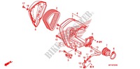 VOOR AFDEKKING/LUCHTFILTER voor Honda VT 1300 C FURY ABS 2012