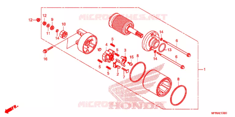 STARTMOTOR Honda MOTO 1300 VT 2013  VT1300CXD