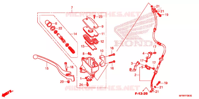 REMPOMP VOOR (VT1300CR/CT/CX) Honda MOTO 1300 VT 2015  VT1300CXF