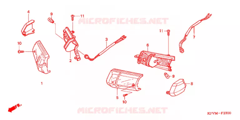 VOOR KNIPPERLICHT Honda MOTO 100 C100 2006  C100M6_MA