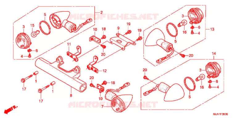 KNIPPERLICHT (VT750CA/CS/C2B) Honda MOTO 750 SHADOW 2015  VT750C2BC