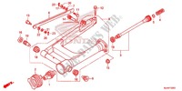 ACHTERBRUG (VT750C/CA/C2/C2B/C2F/CS/C2S) voor Honda SHADOW VT 750 PHANTOM 2013